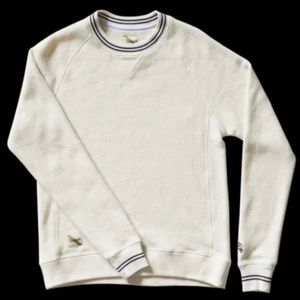Tracksmith Fynnsen Crewneck Men’s size small vanilla